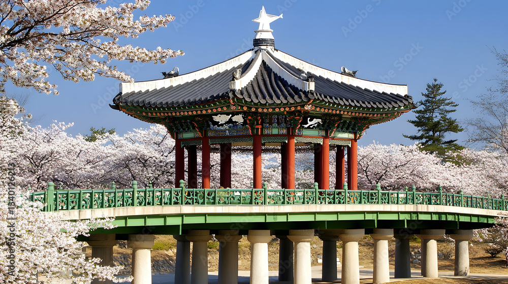 Pink Cherry Blossoms Covering the Streets of Seoul Pink Cherry Blossoms Covering the Streets of Seoul