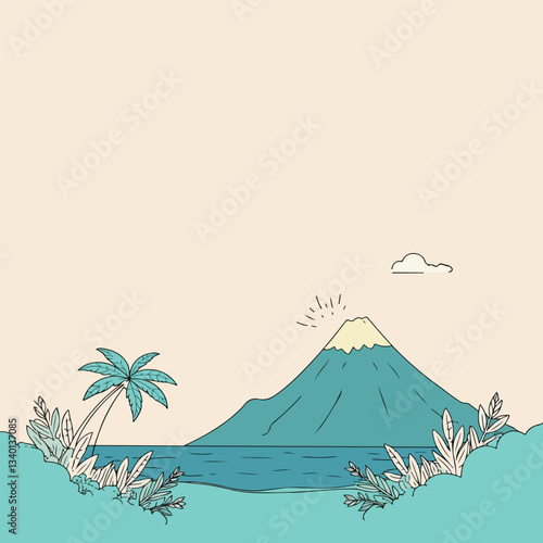 Tropical Island Landscape