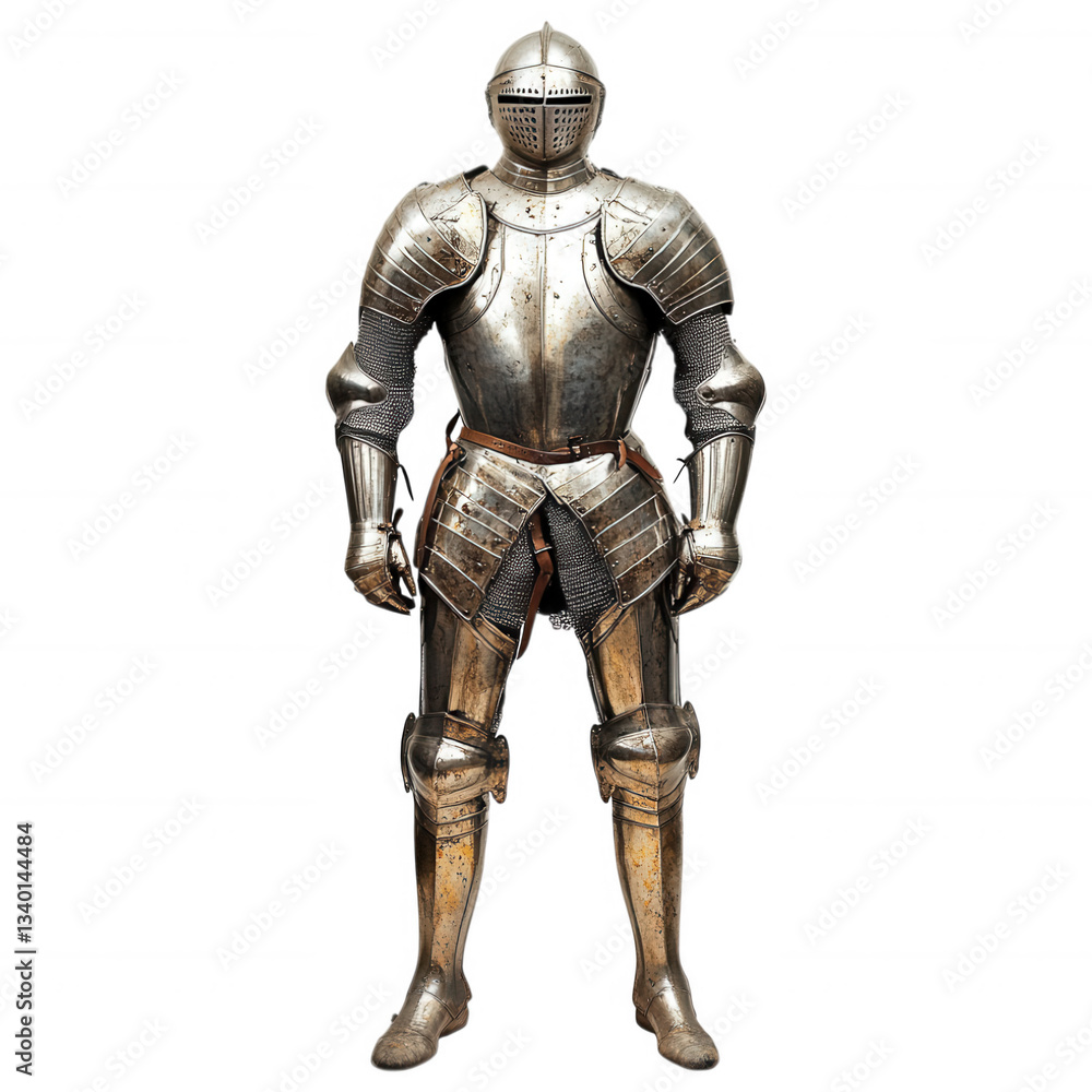 Medieval Full Plate Armor Suit Standing Tall Medieval Full Plate Armor Suit Standing Tall