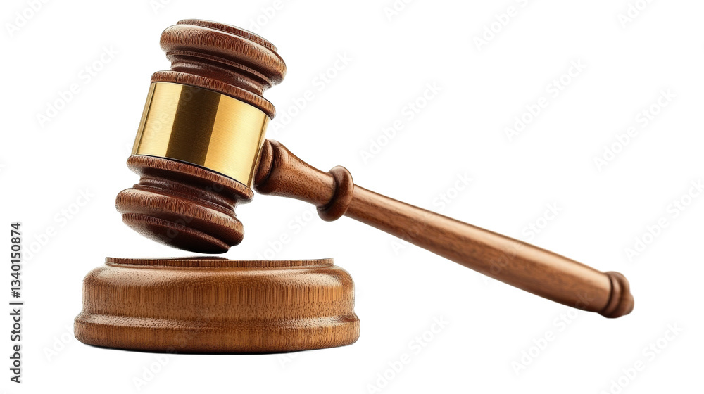 wooden gavel on white background wooden gavel on white background