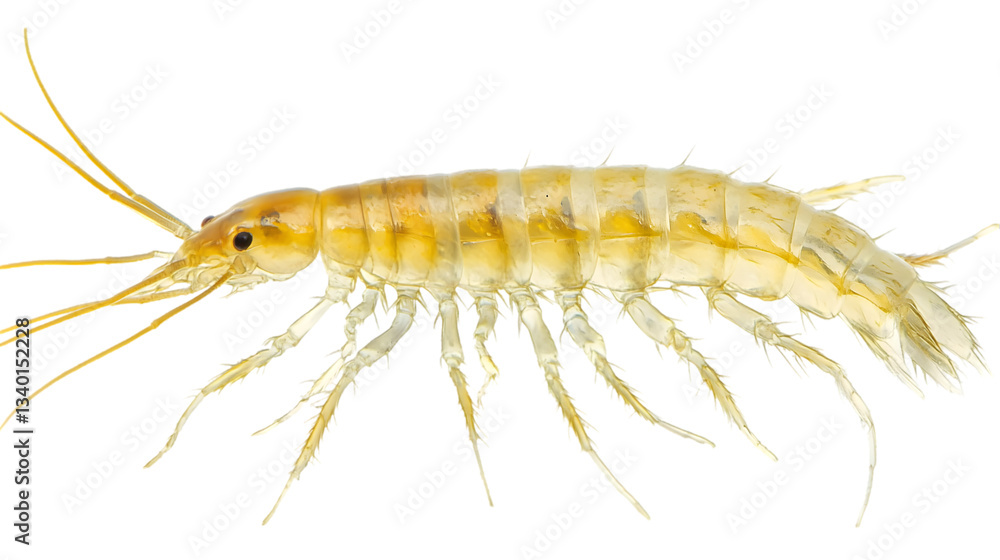 Minimalist Millipede Illustration – Side View Transparent PNG Minimalist Millipede Illustration – Side View Transparent PNG