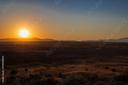 Wallpaper Mural Sunset on Great Salt Lake in Utah Torontodigital.ca
