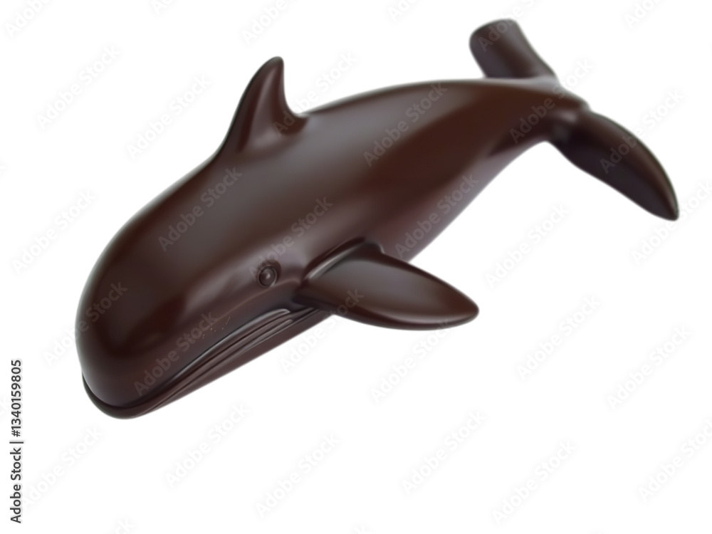Fototapeta premium Sumptuous Chocolate Dolphin Sculpture