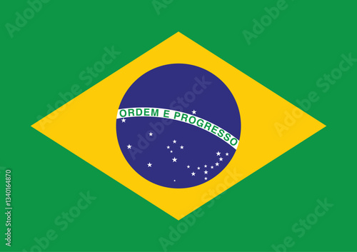 National flag of Brazil vector image