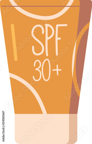 Protective cream spf 30 vector illustration