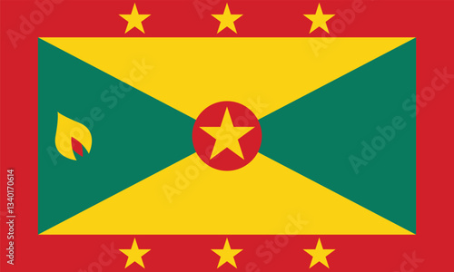 National flag of Grenada vector image Free Download National flag of Grenada vector image - GFXLoad
