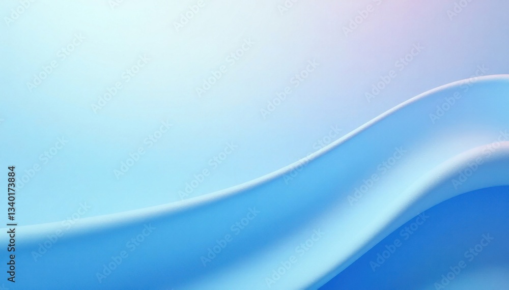 Obraz premium Soft gradient hues on abstract light blue background with gentle wave textures, peaceful, smooth