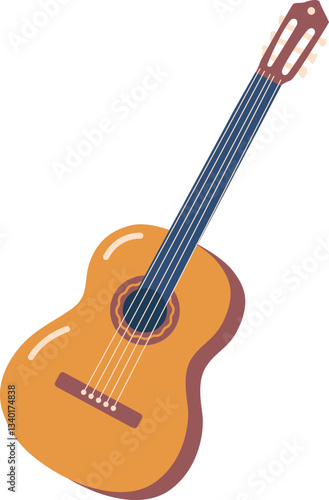 Cowboy wooden guitar musical instrument