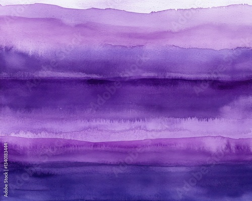 Wallpaper Mural Elegant purple watercolor splash, blending shades of violet and lavender into a smooth gradient. Torontodigital.ca