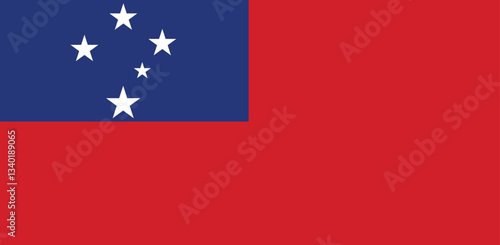 National flag of Samoa vector image Free Download National flag of Samoa vector image - GFXLoad