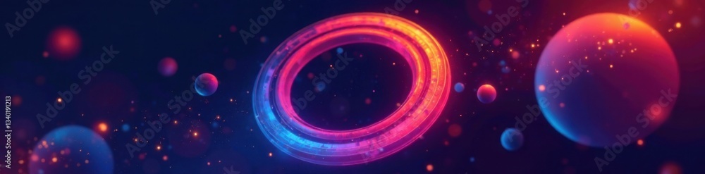 Obraz premium Modern vector circle template for presentation, graphics, modern