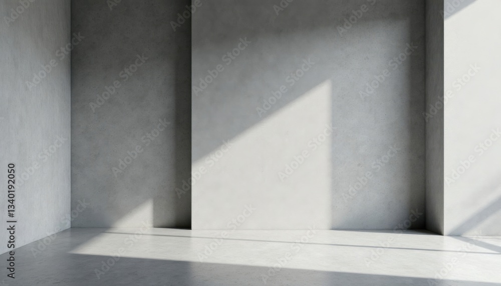 Minimalist studio with empty grey walls and floor, perfect for showcasing product display or interior design elements, grey, interior design, studio Minimalist studio with empty grey walls and floor, perfect for showcasing product display or interior design elements, grey, interior design, studio
