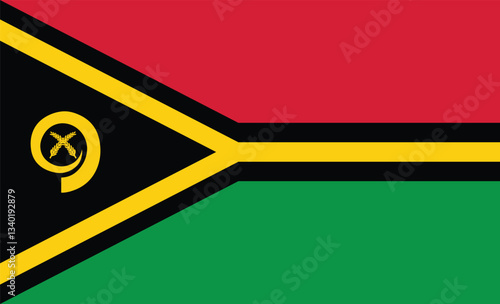National flag of Vanuatu vector image