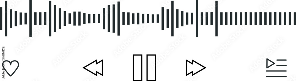 Music Player Interface Element Set Music Player Interface Element Set