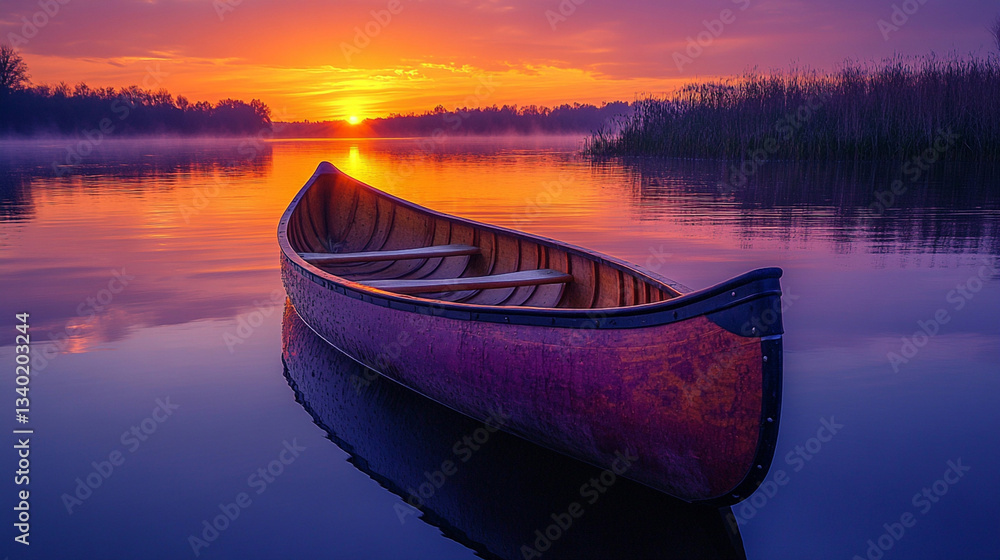 Fototapeta premium boat on lake