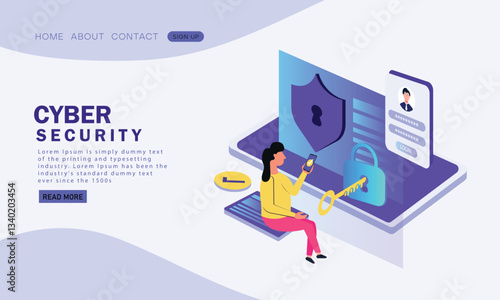 Isometric Cyber Security and Authentication Concept