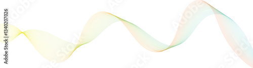 
Abstract wave lines background graphic thin vector