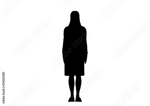 人体モデル 立像 正面 女性