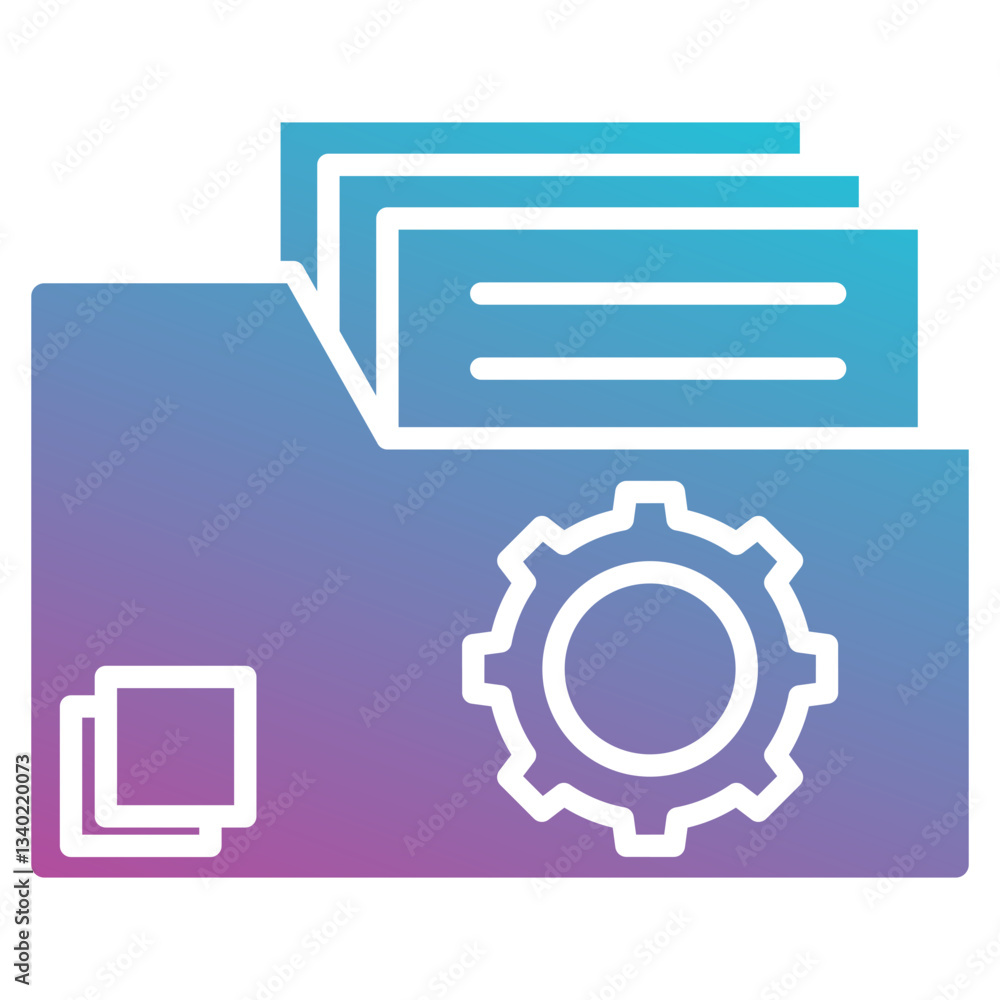Folder management icon element for design Folder management icon element for design