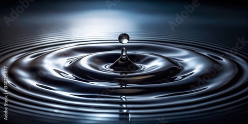 Inky Black Water, Abstract Night Photography: Tranquil Ripples & Dramatic Reflections
