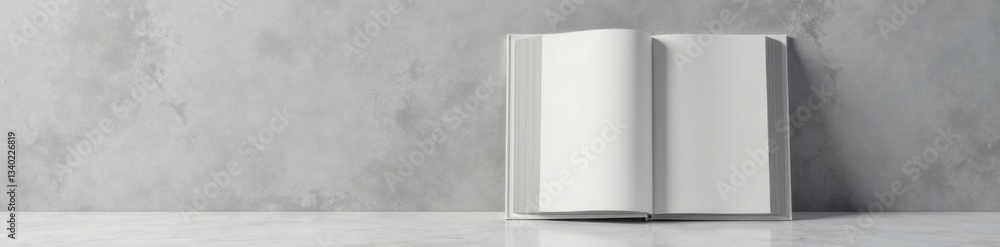 Clean and minimalist hardcover book mockup against a gray concrete background, devoid of clutter or distractions, concrete wall, creative showcase Clean and minimalist hardcover book mockup against a gray concrete background, devoid of clutter or distractions, concrete wall, creative showcase