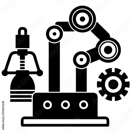 Modern Artificial Intelligence Symbols for Digital and Tech Projects
