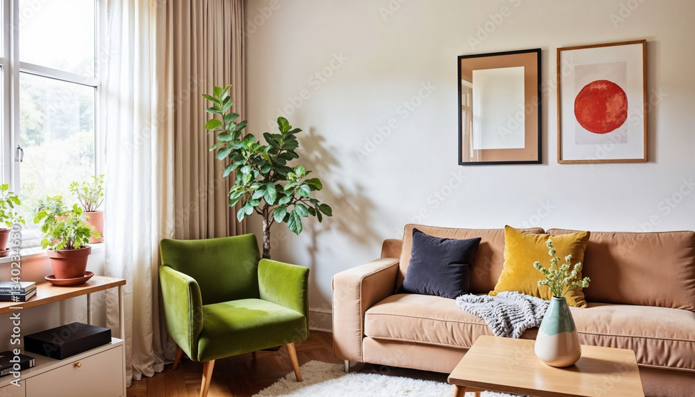 Fototapeta premium modern living room with sofa
