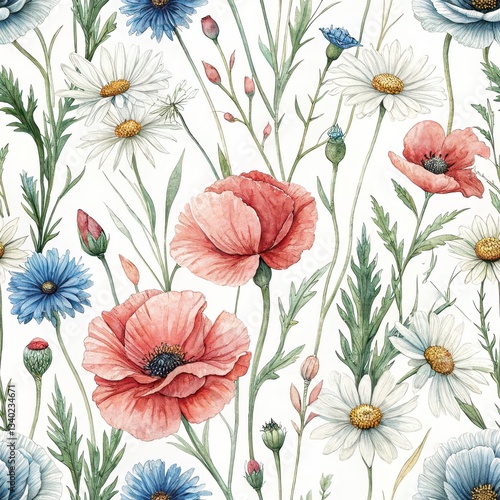 Wallpaper Mural Bright Aerial Celebration of Floral Patterns in a Vibrant Natural Digital Art Environment Torontodigital.ca