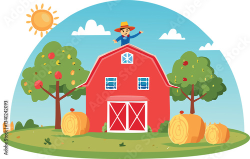 farm in the countryside