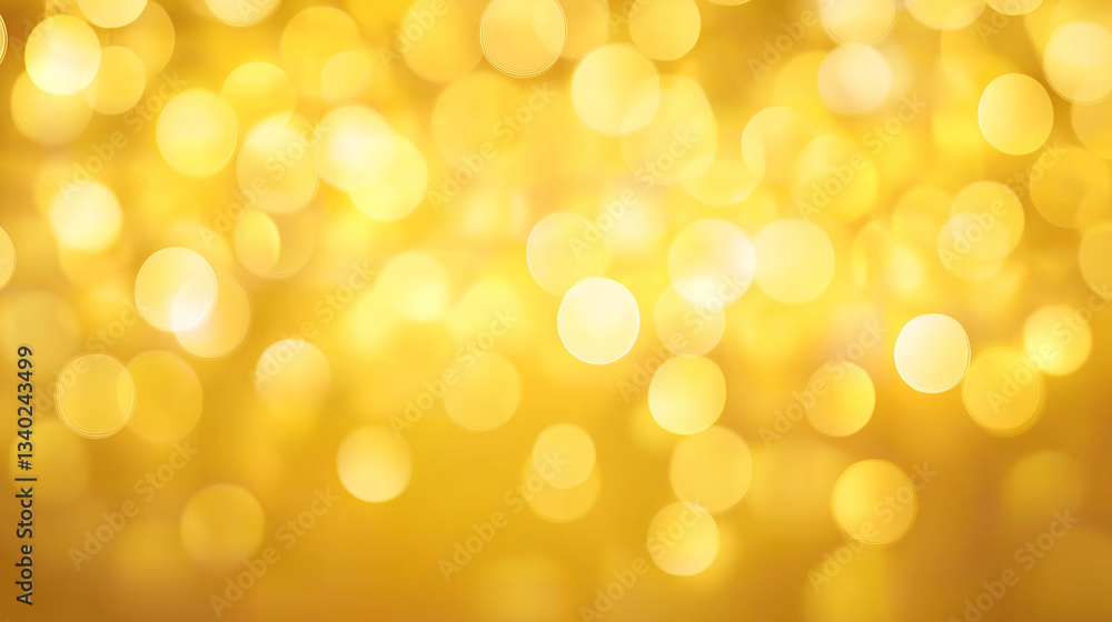 Golden bokeh lights creating festive holiday background Golden bokeh lights creating festive holiday background