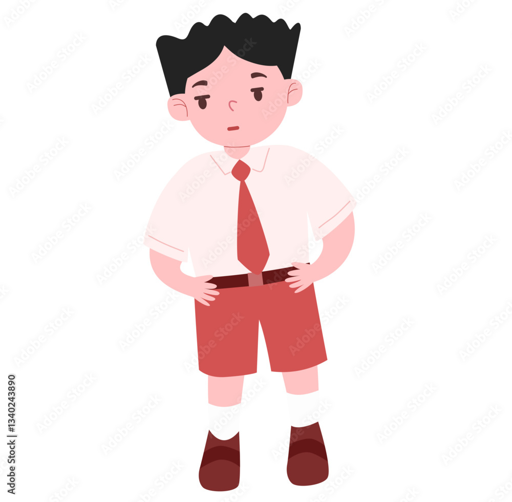 Cute kids expression character illustration Cute kids expression character illustration