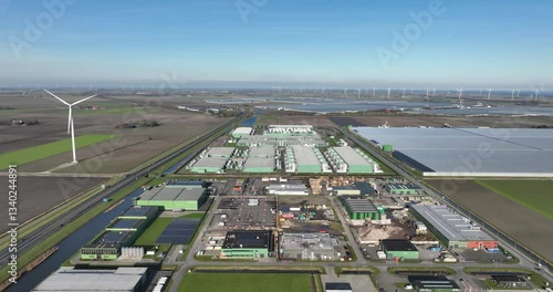 hyper scaler in North Holland, The Netherlands, data center, large scale computer, server, cloud space, Big data, AI and artificial intelligience.