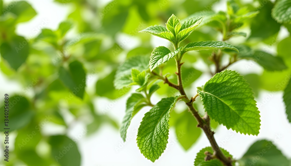 Vibrant Green Leaves and Branches in Soft Light Vibrant Green Leaves and Branches in Soft Light