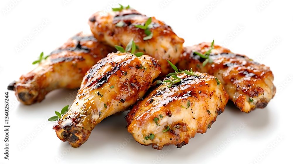 Grilled BBQ Chicken with Sticky Honey Glaze Grilled BBQ Chicken with Sticky Honey Glaze