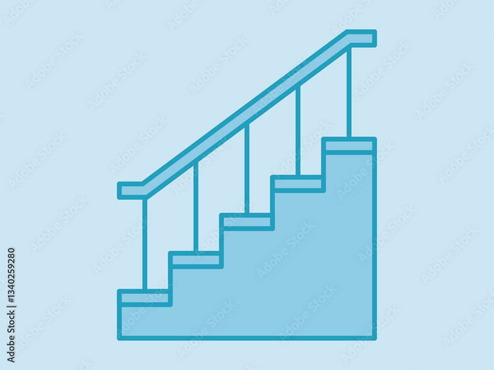 Staircase icon. Furniture and Interior vector icon concept. Simple vector line icon. Staircase icon. Furniture and Interior vector icon concept. Simple vector line icon.