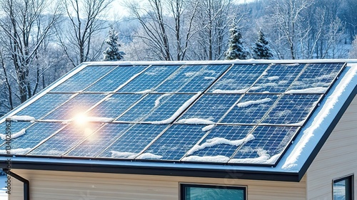 Rooftop Solar Panels: Photovoltaic vs. Thermal - Winter Self-Cleaning Efficiency