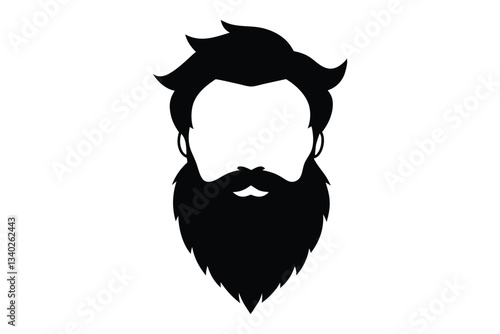  beard silhouette icon 