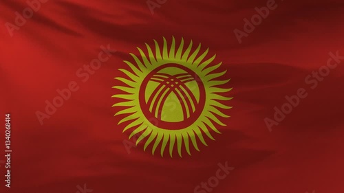 Kyrgyzstan Flag Animation 