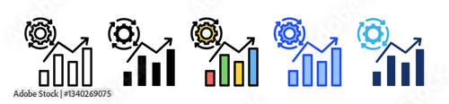 Data Automation Icon Set With Multiple Style Collection