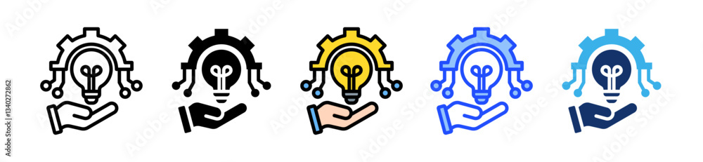 Technology Adoption Icon Set With Multiple Style Collection Technology Adoption Icon Set With Multiple Style Collection