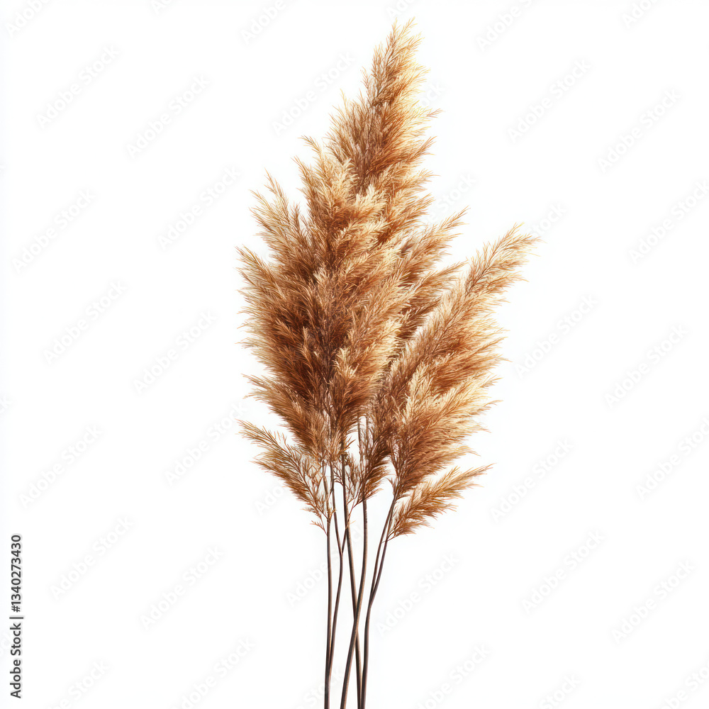Fototapeta premium wheat ears isolated on white background