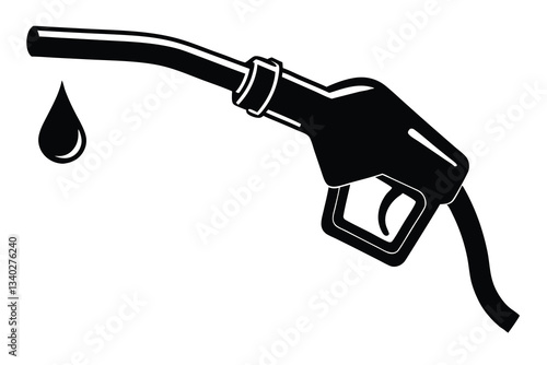 Black fuel pump nozzle cable for gasoline station equipment