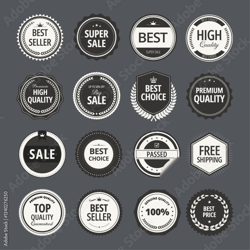 Premium Quality Retro Vintage Labels Collection