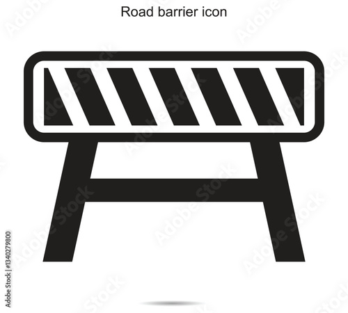  Road barrier icon