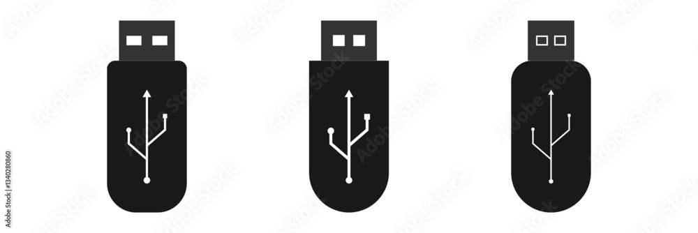 Usb drive icon. Vector usb flash drive vector icon. Usb icon set. Flash disk sign and symbol. Eps 10. Usb drive icon. Vector usb flash drive vector icon. Usb icon set. Flash disk sign and symbol. Eps 10.