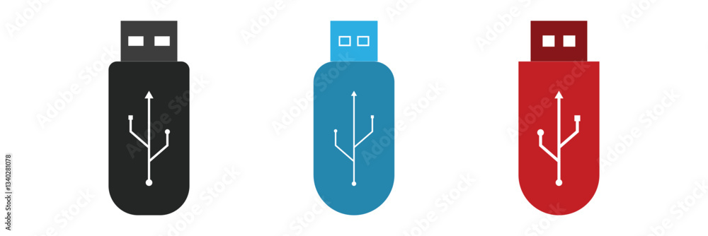 USB flash icon USB flash icon