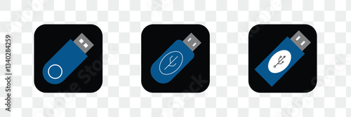 Usb drive flat icon