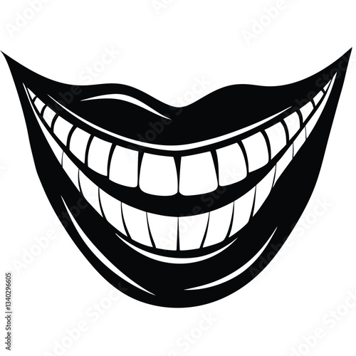 beautiful smiling mouth with healthy teeth
