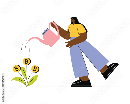 Cryptocurrency Concept Illustration