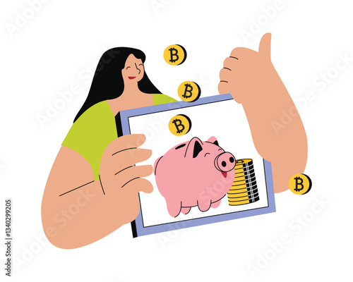 Cryptocurrency Concept Illustration